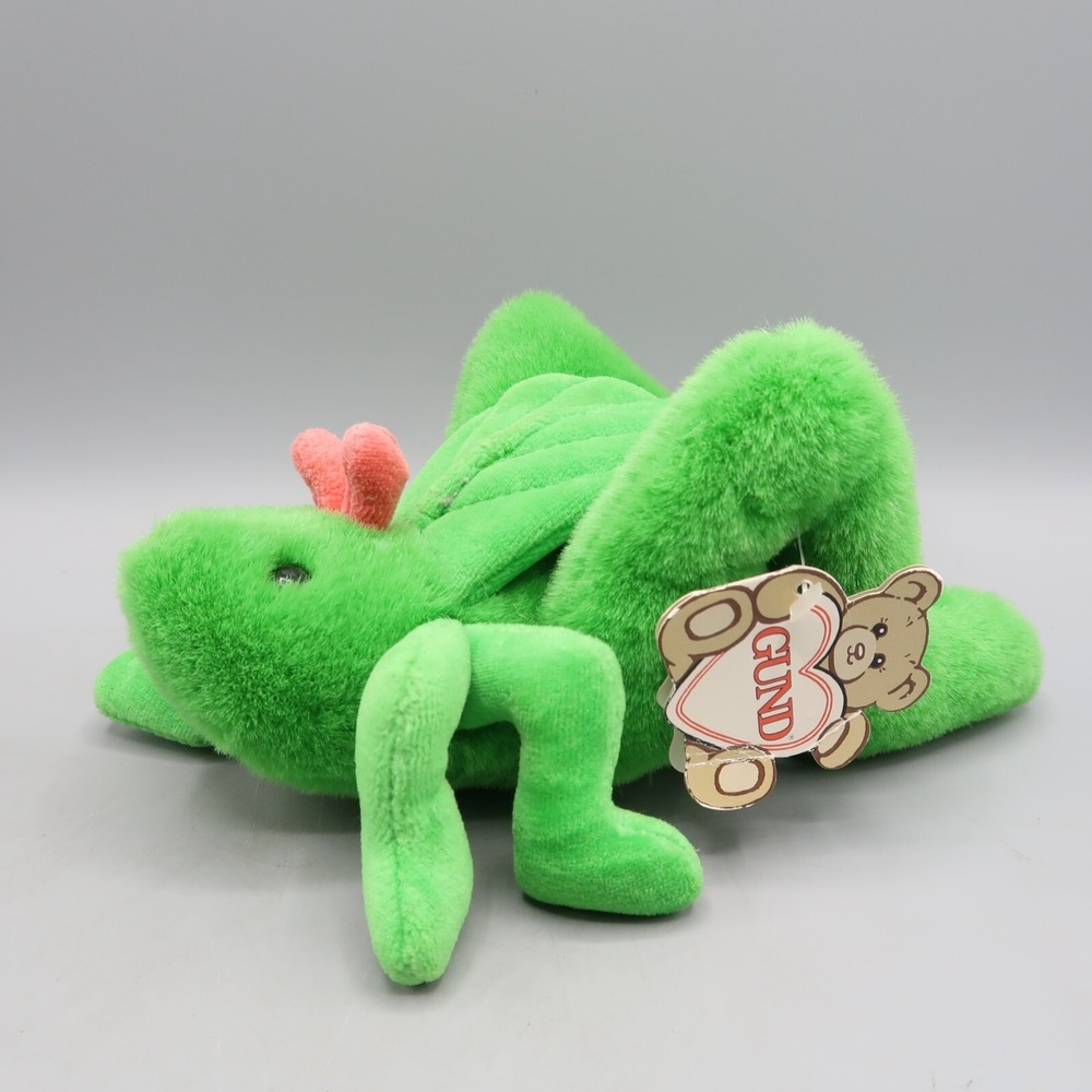 Vintage Gund Hugabug‎ Grasshopper  8" #5236 with Tags Plush Stuffed Toys
